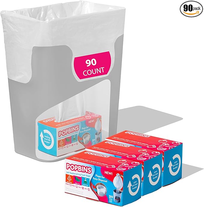 Popbins Trash Bags - 1.2 Gallon