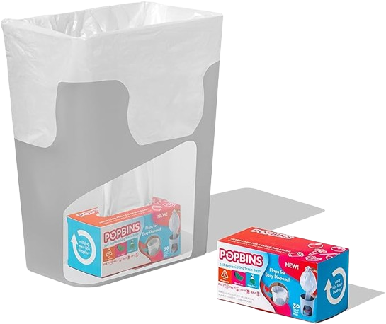 Popbins Trash Bags - 1.2 Gallon