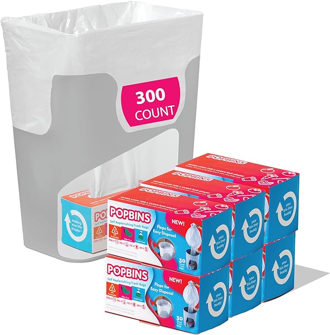 Popbins Trash Bags - 1.2 Gallon